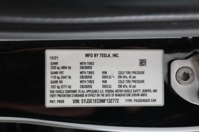 used 2022 Tesla Model 3 car, priced at $27,495