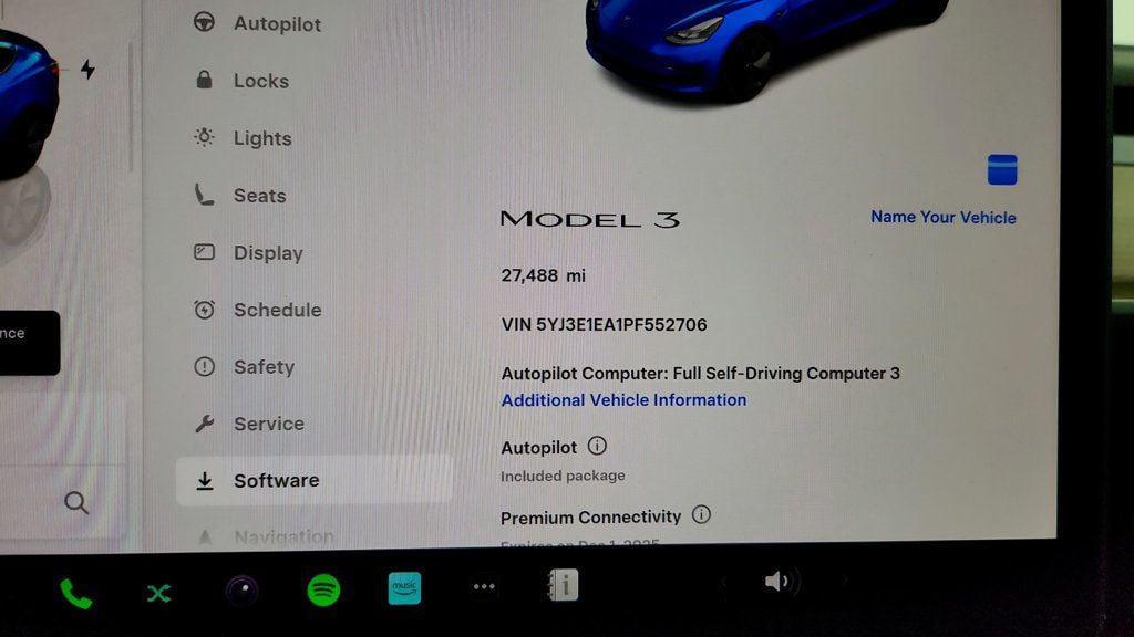 used 2023 Tesla Model 3 car, priced at $23,495