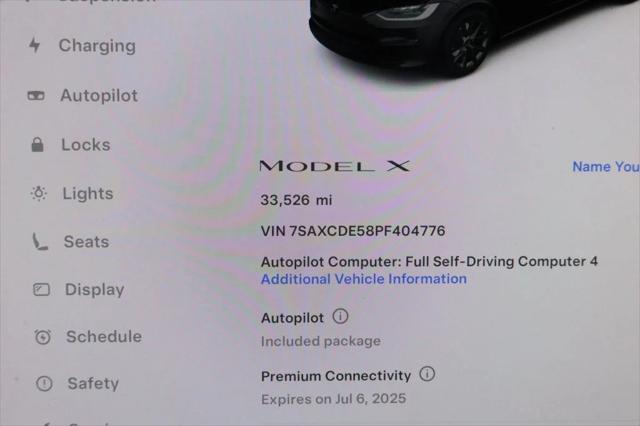 used 2023 Tesla Model X car, priced at $42,995