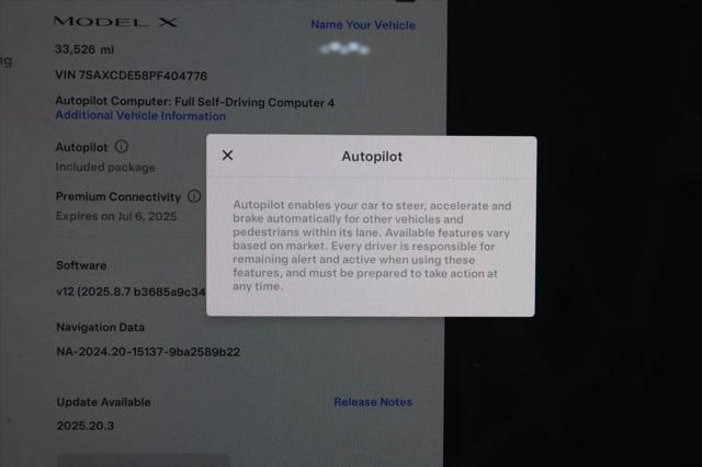 used 2023 Tesla Model X car, priced at $42,995