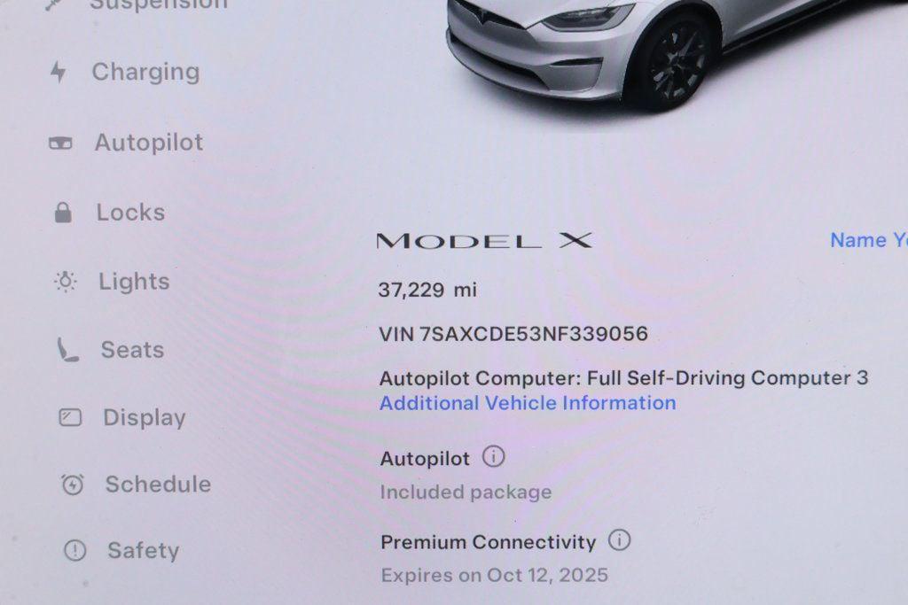 used 2022 Tesla Model X car, priced at $41,495