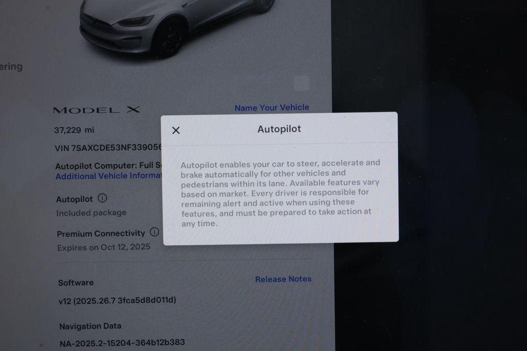 used 2022 Tesla Model X car, priced at $41,495