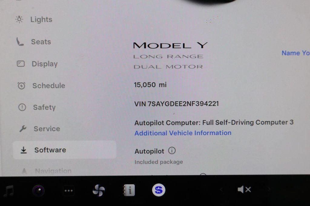 used 2022 Tesla Model Y car, priced at $28,995