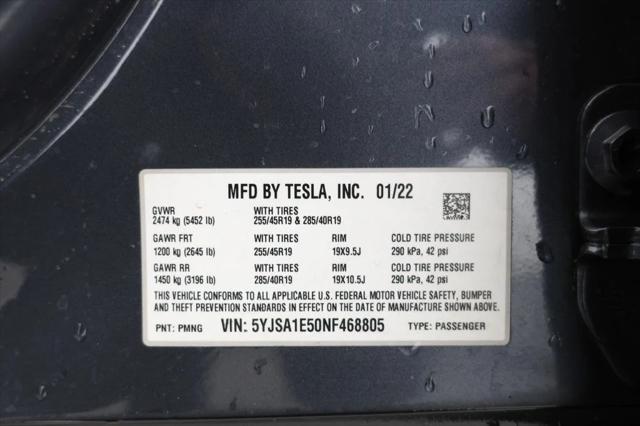 used 2022 Tesla Model S car, priced at $36,995