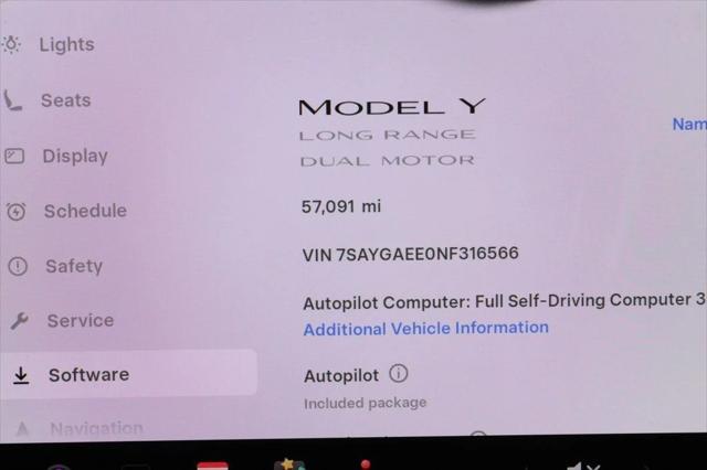 used 2022 Tesla Model Y car, priced at $25,995
