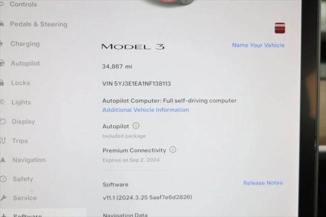 used 2022 Tesla Model 3 car, priced at $23,495