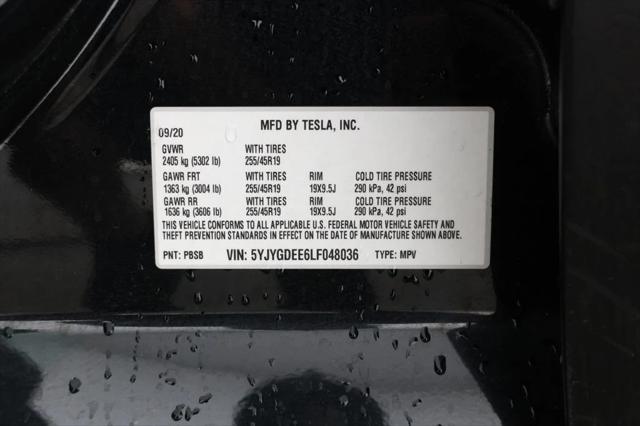 used 2020 Tesla Model Y car, priced at $21,995