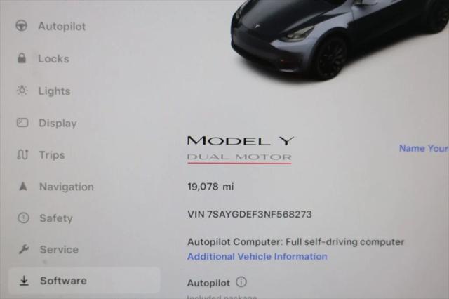 used 2022 Tesla Model Y car, priced at $31,995