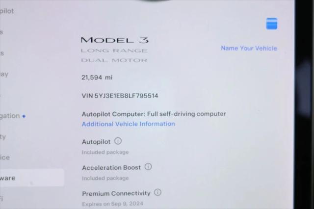 used 2020 Tesla Model 3 car, priced at $25,295