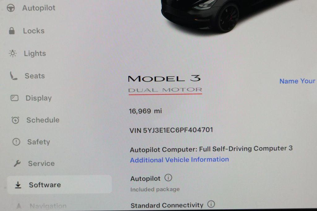 used 2023 Tesla Model 3 car, priced at $29,995