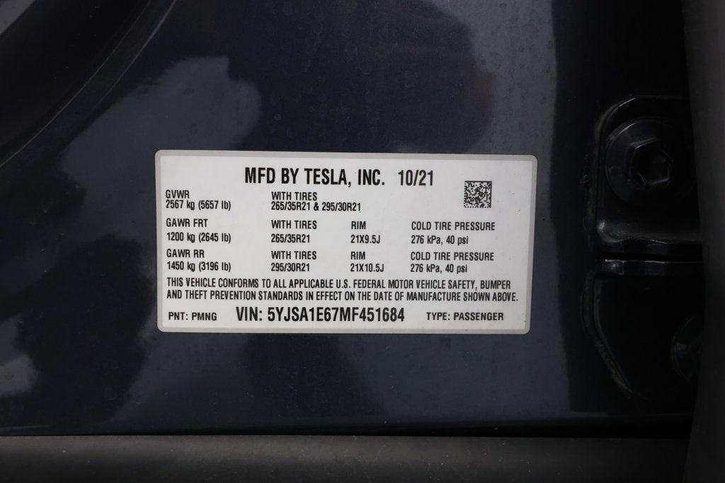 used 2021 Tesla Model S car, priced at $51,995
