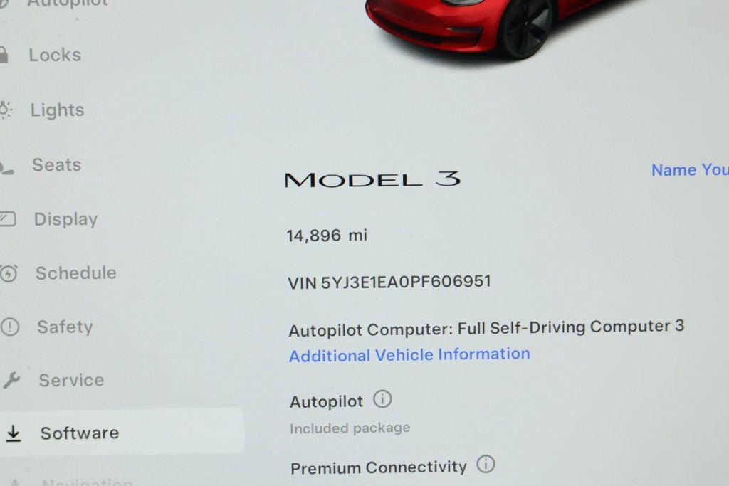 used 2023 Tesla Model 3 car, priced at $25,595