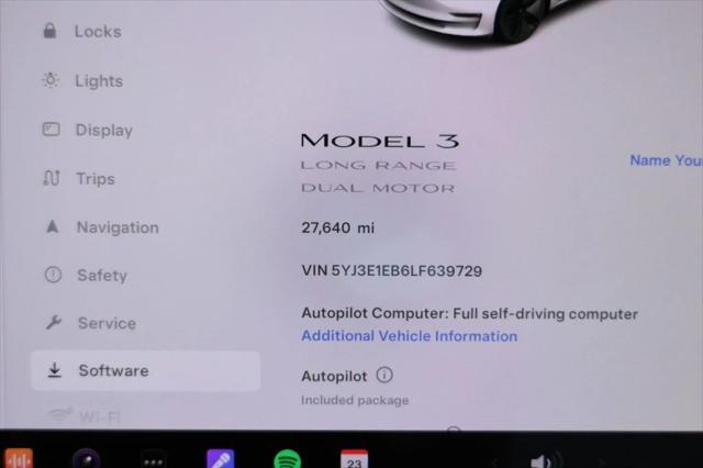 used 2020 Tesla Model 3 car, priced at $25,495