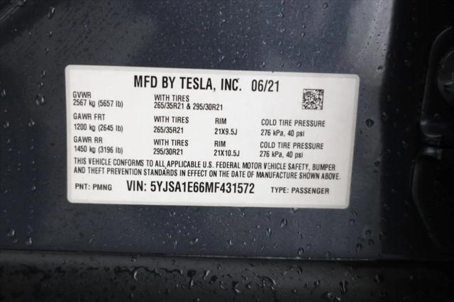 used 2021 Tesla Model S car, priced at $51,995