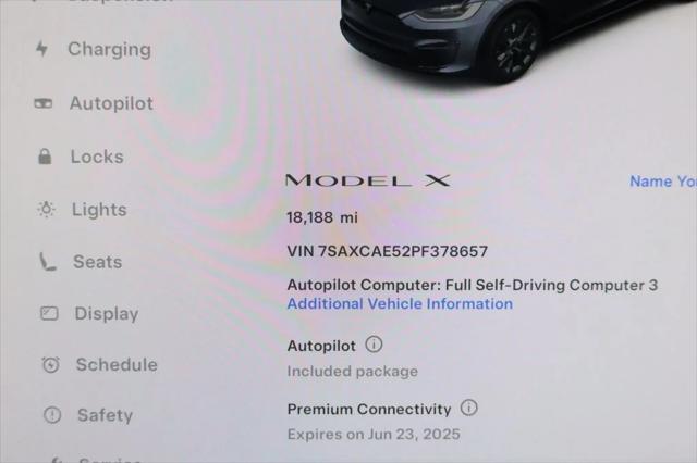 used 2023 Tesla Model X car, priced at $46,995