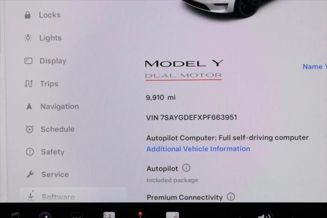 used 2023 Tesla Model Y car, priced at $33,595