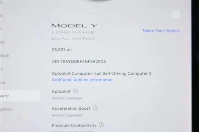 used 2022 Tesla Model Y car, priced at $29,995