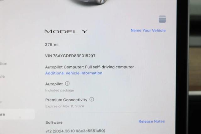 used 2024 Tesla Model Y car, priced at $32,995