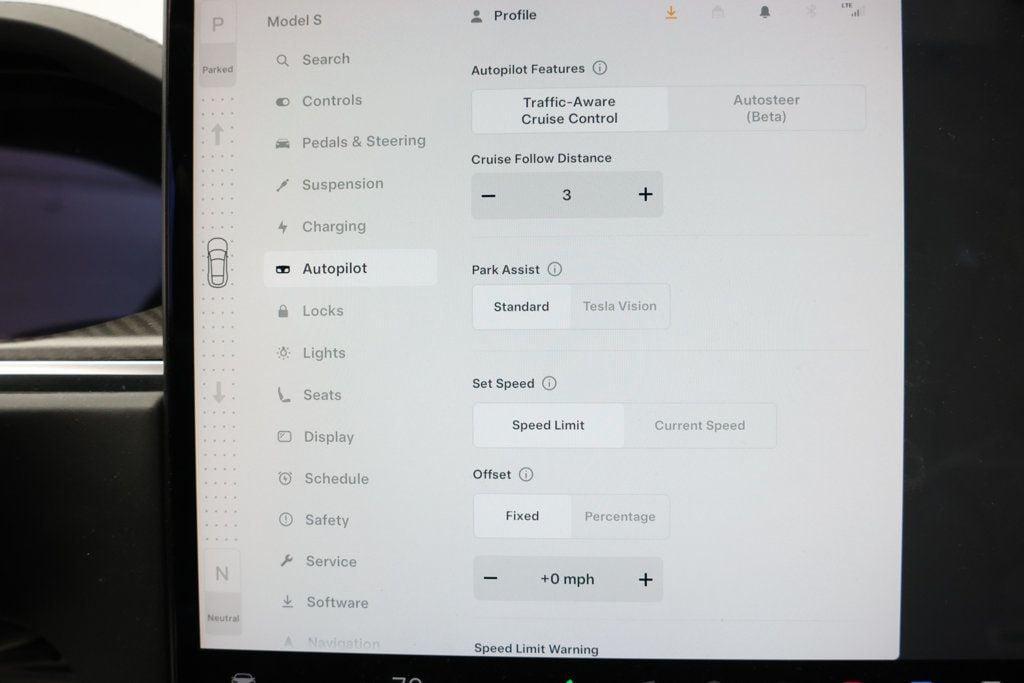 used 2021 Tesla Model S car, priced at $43,495