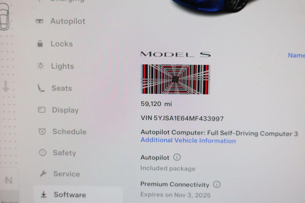 used 2021 Tesla Model S car, priced at $43,495