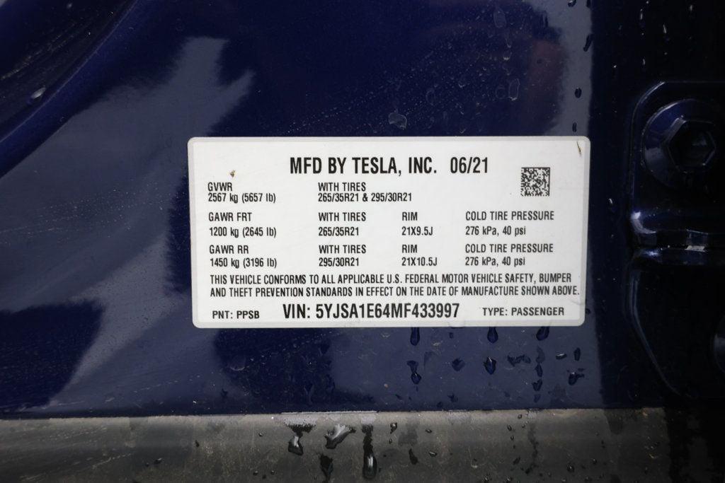 used 2021 Tesla Model S car, priced at $43,495