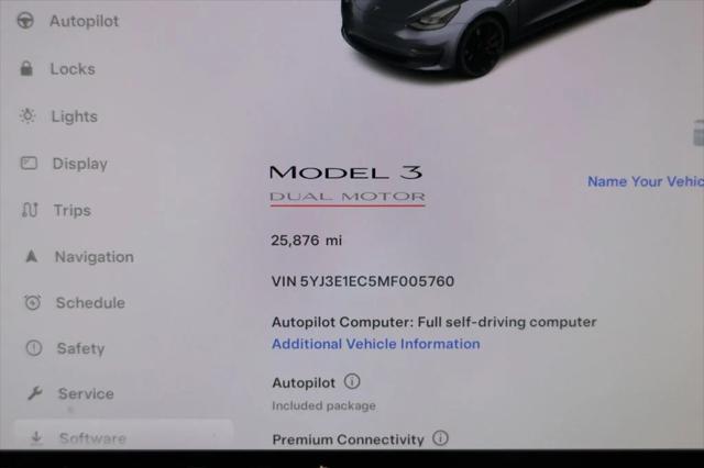 used 2021 Tesla Model 3 car, priced at $27,995