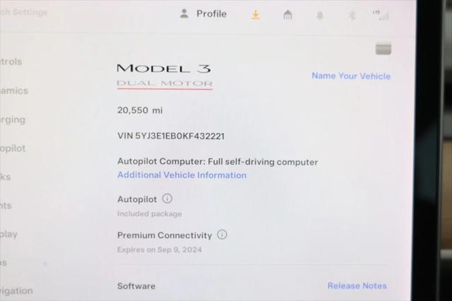 used 2019 Tesla Model 3 car, priced at $25,495