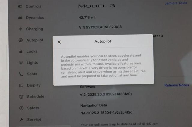used 2022 Tesla Model 3 car, priced at $22,495