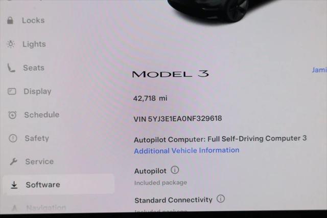 used 2022 Tesla Model 3 car, priced at $22,495