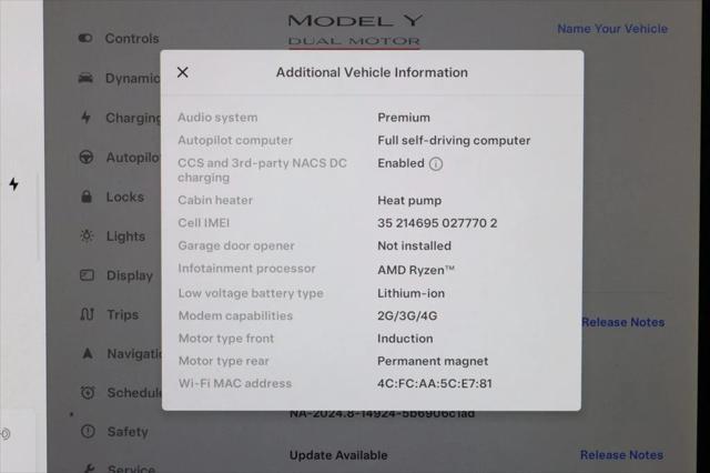 used 2022 Tesla Model Y car, priced at $29,495