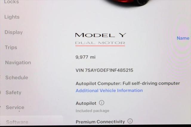 used 2022 Tesla Model Y car, priced at $29,495