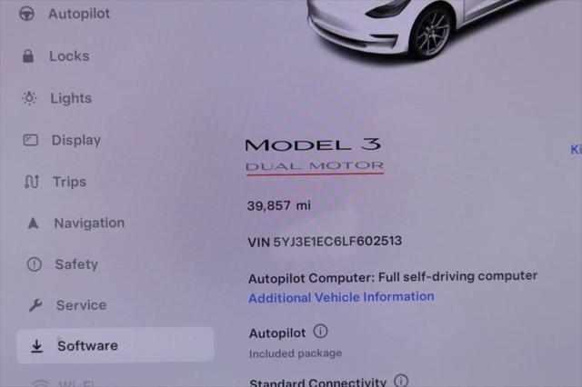 used 2020 Tesla Model 3 car, priced at $26,495