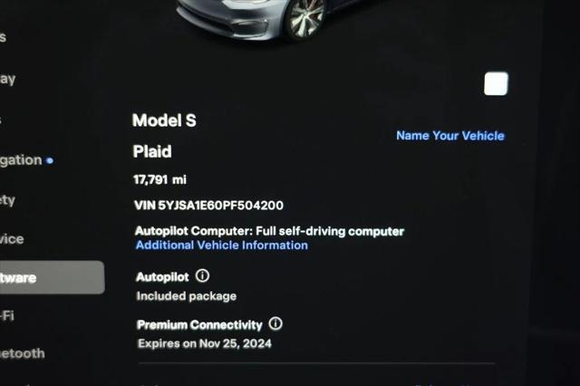 used 2023 Tesla Model S car, priced at $65,495