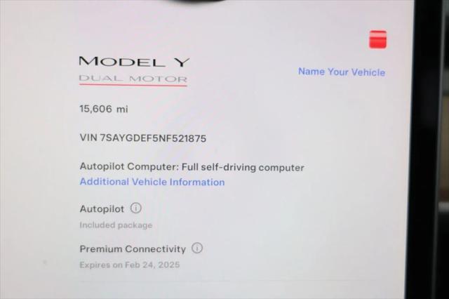 used 2022 Tesla Model Y car, priced at $27,995