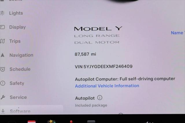 used 2021 Tesla Model Y car, priced at $22,995