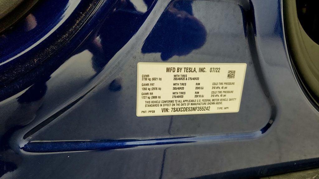 used 2022 Tesla Model X car, priced at $46,995