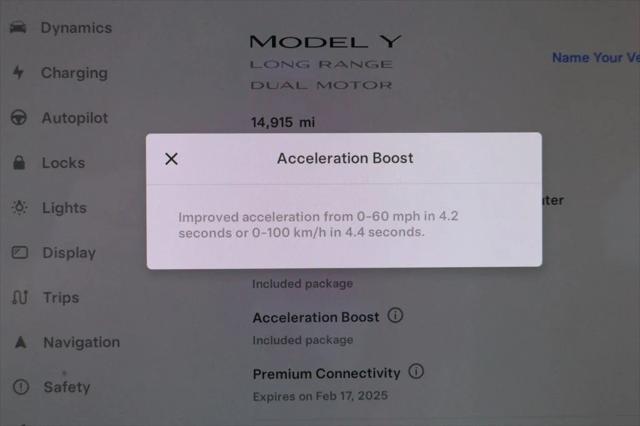 used 2022 Tesla Model Y car, priced at $27,495