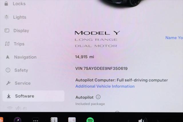 used 2022 Tesla Model Y car, priced at $27,495