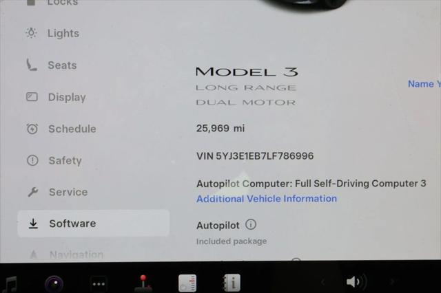 used 2020 Tesla Model 3 car, priced at $23,995
