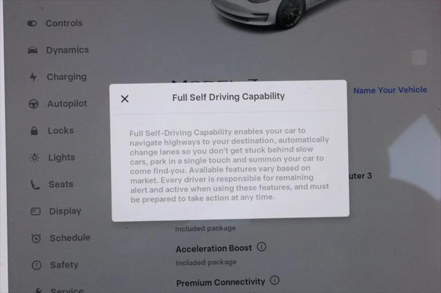 used 2019 Tesla Model 3 car, priced at $15,995