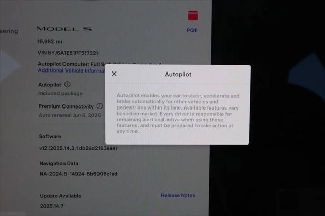used 2023 Tesla Model S car, priced at $42,995