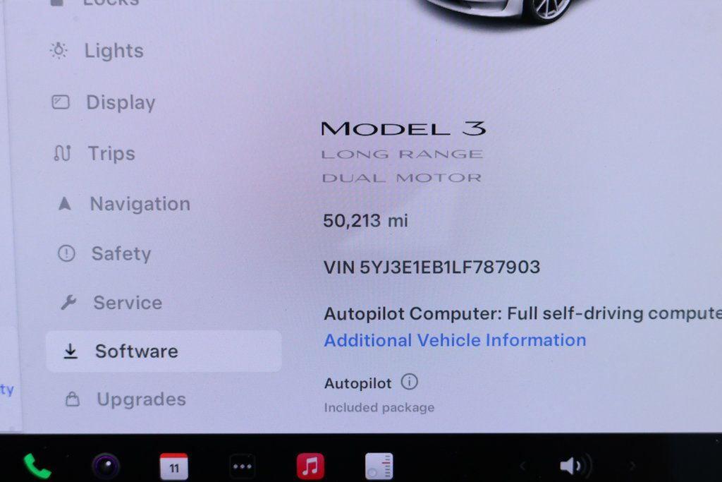 used 2020 Tesla Model 3 car, priced at $21,495