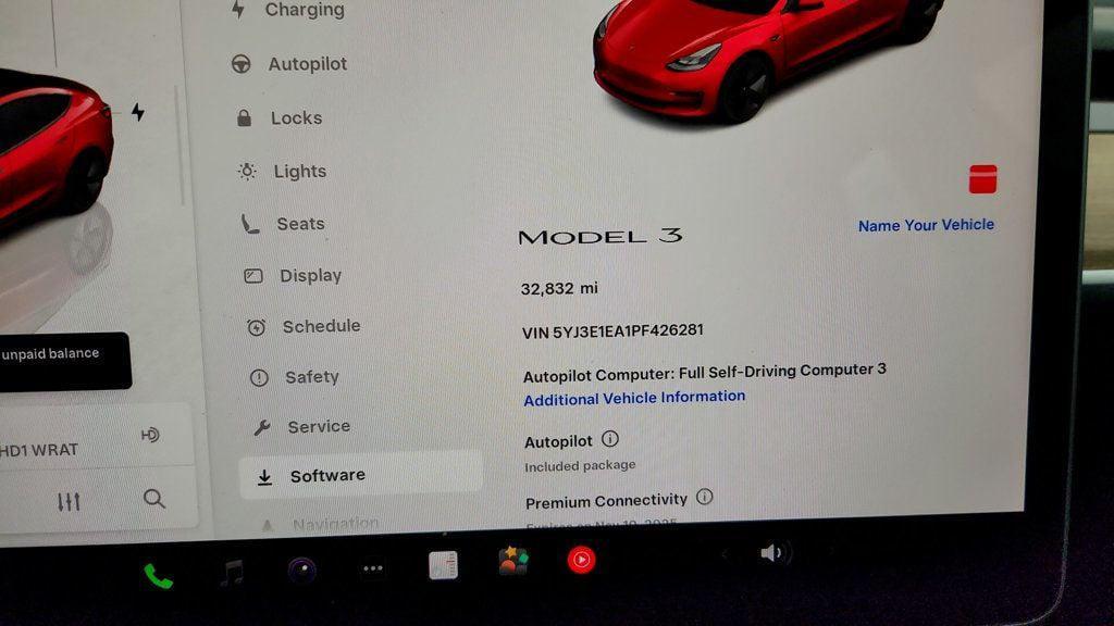 used 2023 Tesla Model 3 car, priced at $21,495