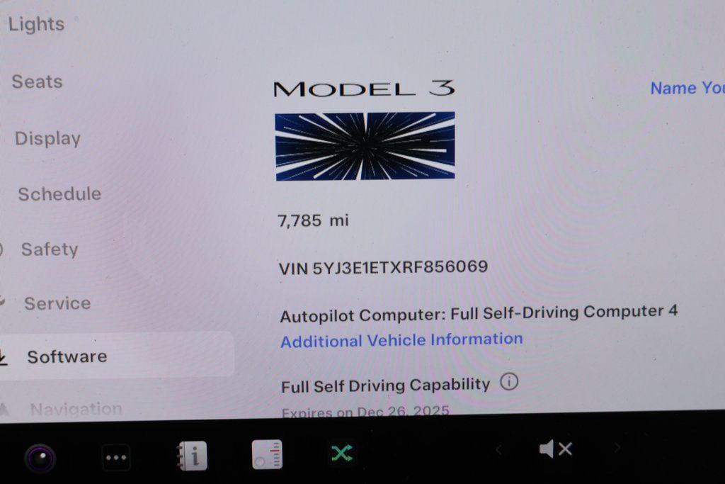 used 2024 Tesla Model 3 car, priced at $38,995