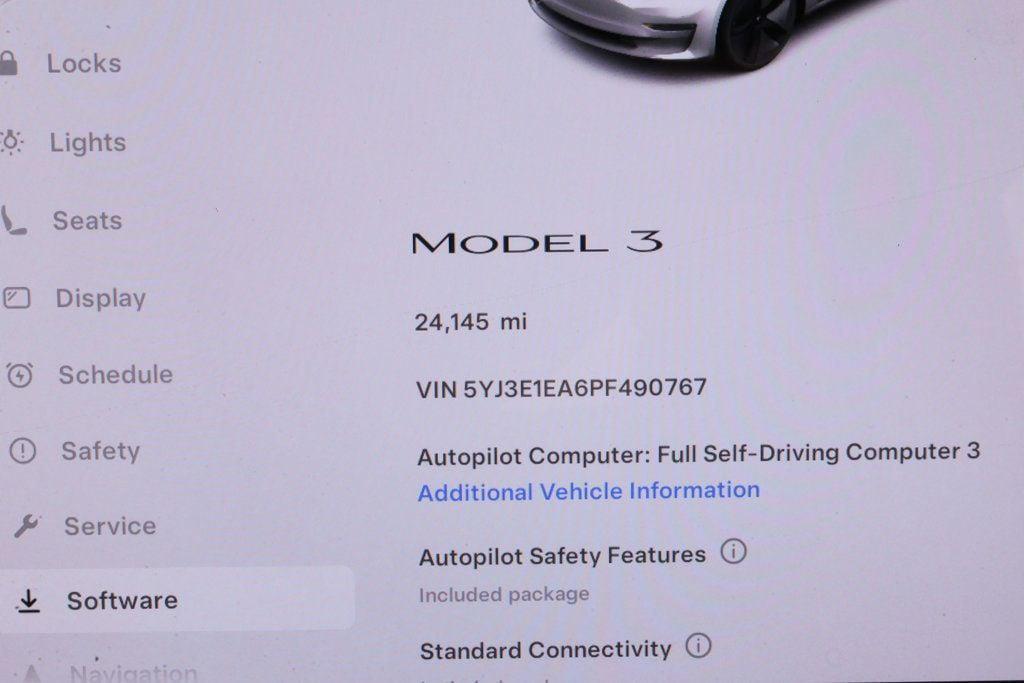 used 2023 Tesla Model 3 car, priced at $22,995