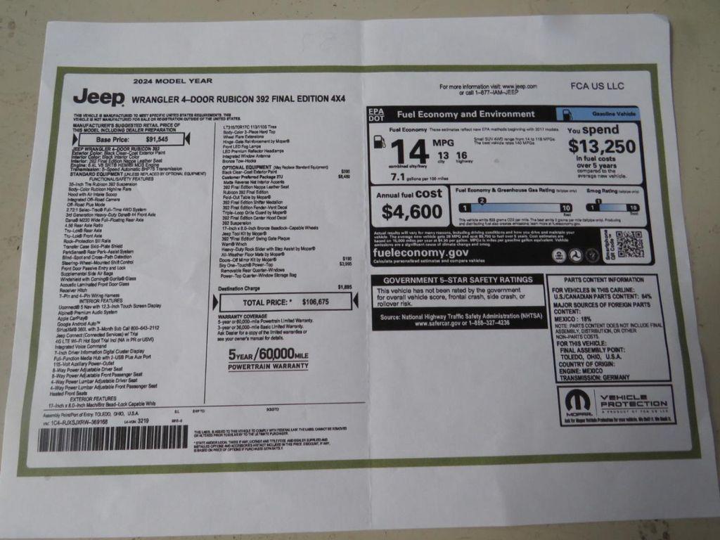 used 2024 Jeep Wrangler car, priced at $81,997