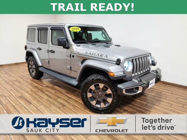 used 2018 Jeep Wrangler Unlimited car, priced at $26,748