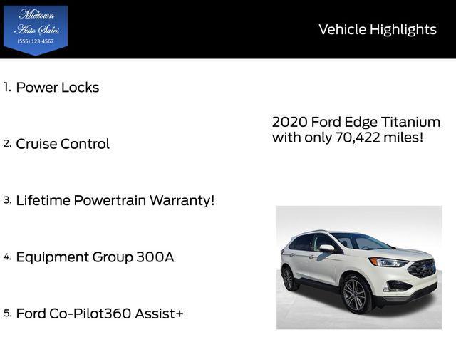 used 2020 Ford Edge car, priced at $18,498