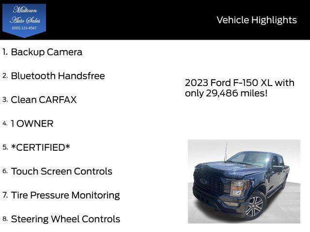 used 2023 Ford F-150 car, priced at $38,298