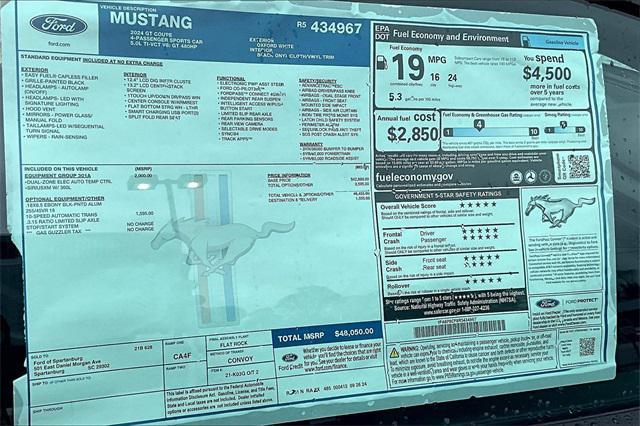 new 2024 Ford Mustang car, priced at $41,758